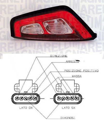 Fanale stop led destro - a,